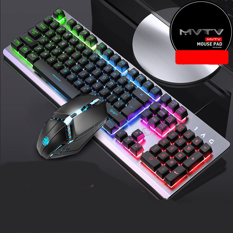 Wrangler Real Manipulator Keyboard Notebook Desktop Computer Wired Gaming Gaming Mouse Headset Three-piece