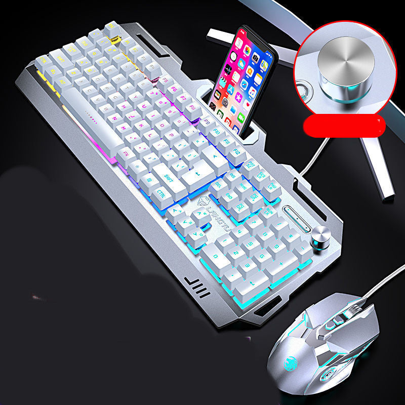 Wrangler Real Manipulator Keyboard Notebook Desktop Computer Wired Gaming Gaming Mouse Headset Three-piece