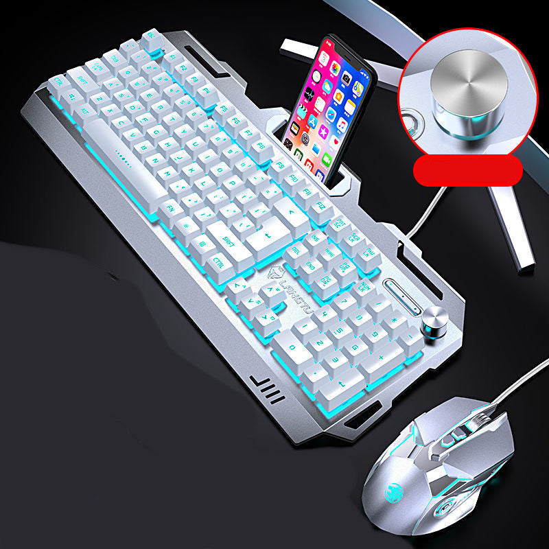 Wrangler Real Manipulator Keyboard Notebook Desktop Computer Wired Gaming Gaming Mouse Headset Three-piece