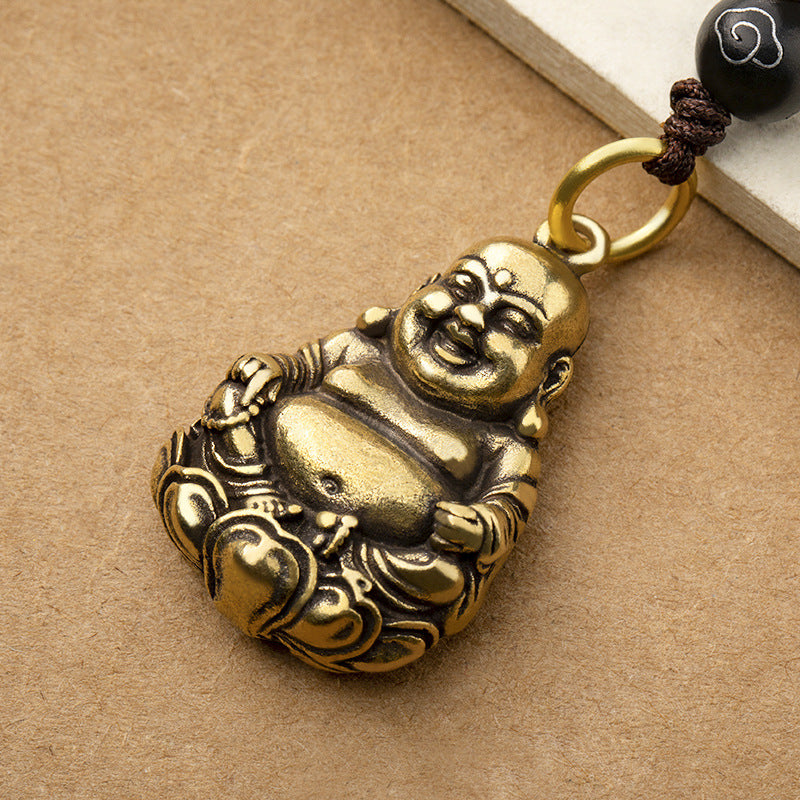 Brass Happiness Buddha Pendant Male