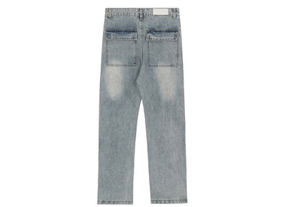 Side Full-breasted Trousers Slim-fit Trendy Jeans