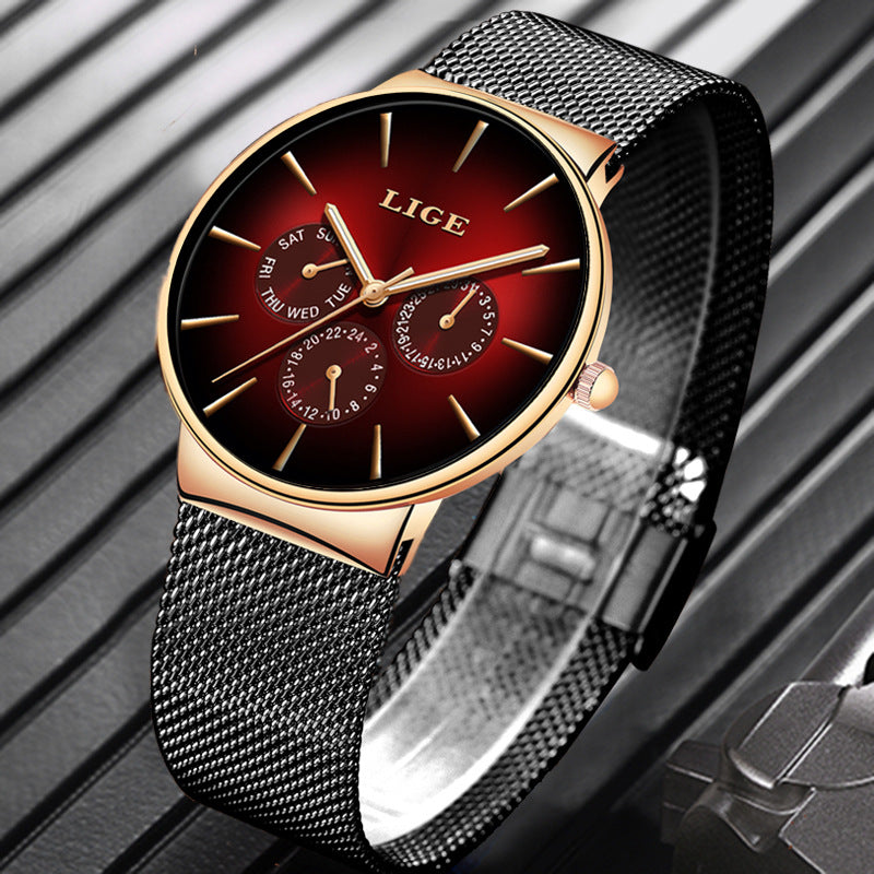 Explosive Mesh Strap Quartz Watch