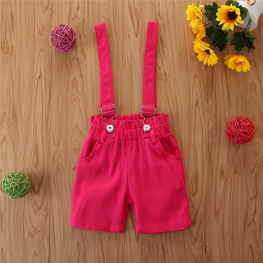 Children's Casual Suit Girls Sleeveless Top