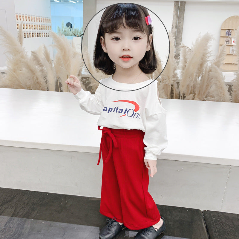 Girls' Suits, Spring Clothes, New Style, Korean Style, Middle And Small Children, Spring And Autumn Casual Two-piece Suits, Little Girls, Children's Clothes