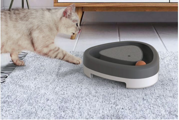 Pet Cat Self-hey Toy Smart Funny Cat Triangle Turntable Electric Toy Cat Scratcher 