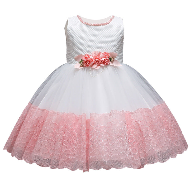 Children's Pettiskirt Flower Girl Host Dance Piano Costume