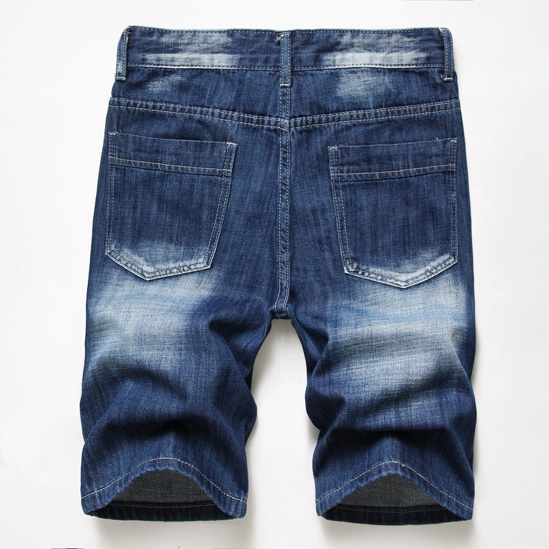 Denim Pants New Personality Retro Fashion Men's Trousers