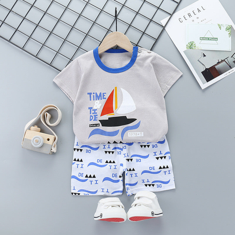 Infant Short-sleeved Outing Suit