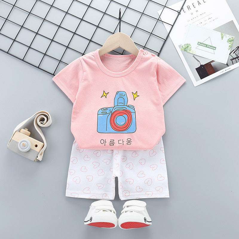 Infant Short-sleeved Outing Suit