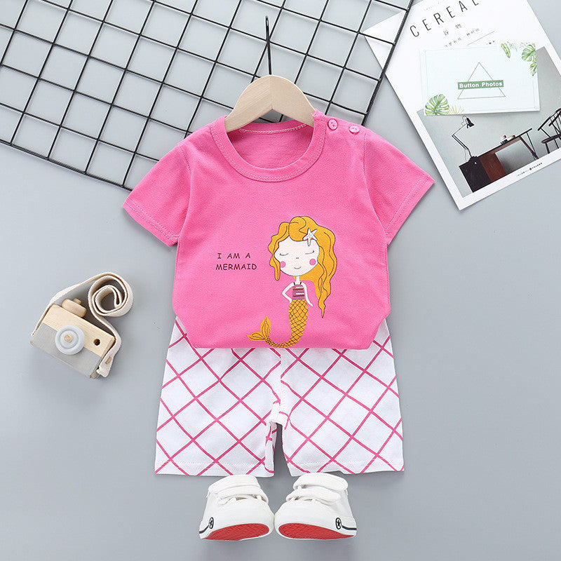 Infant Short-sleeved Outing Suit