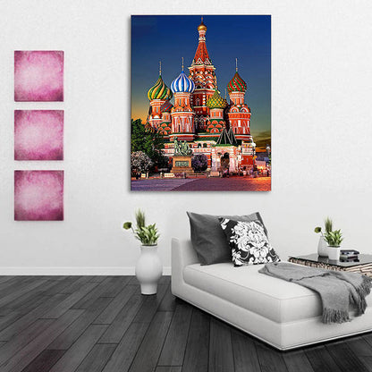 5D Diamond Painting Full Square Moscow Church Diamond Mosaic Rhinestone Picture