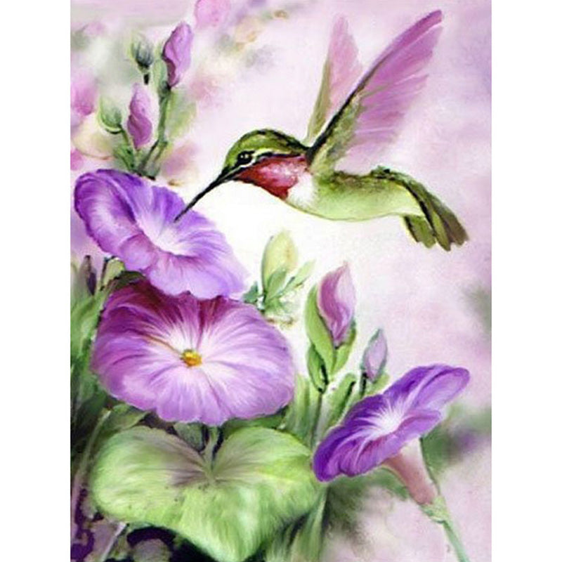 Diamond Painting Flower And Bird, Full 5D Embroidery