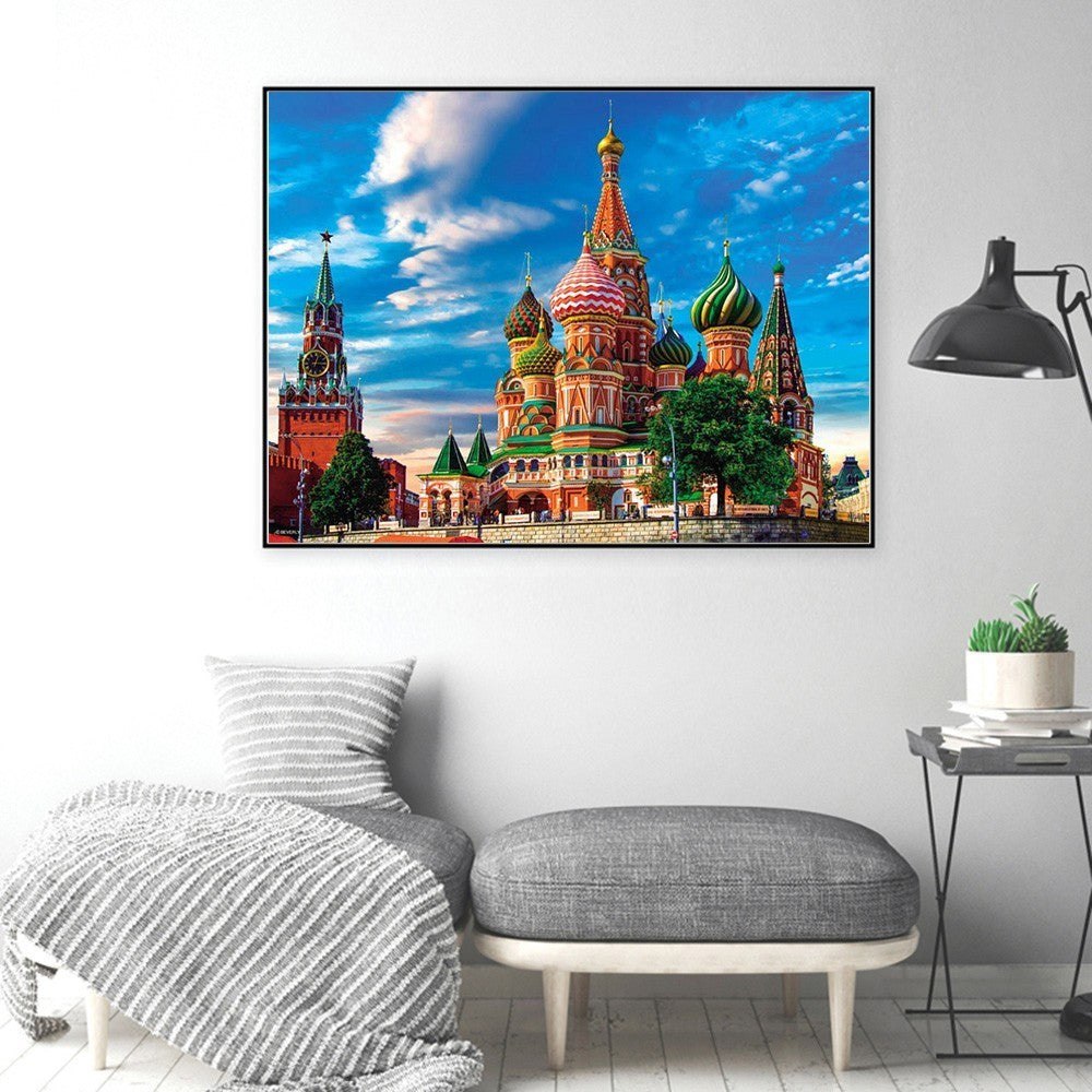 European Church Theme Diamond Painting, Full 5D Embroidery