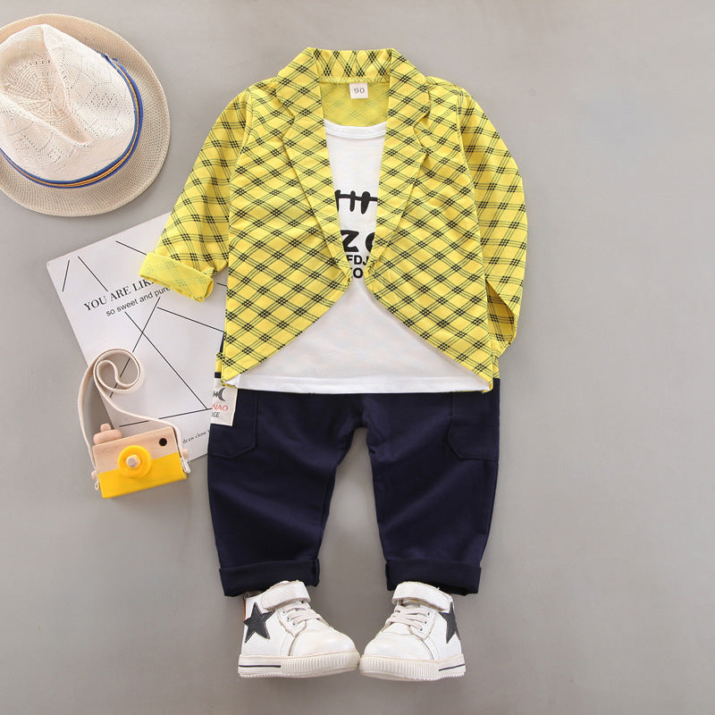 Children's Spring And Autumn Two-piece Suit