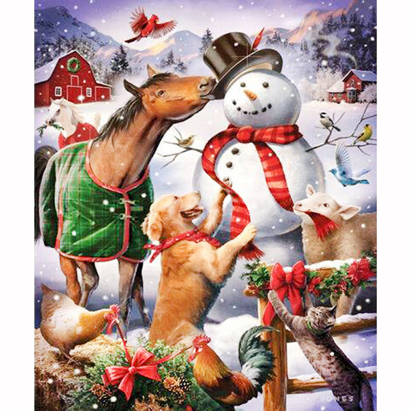 Diamond Painting Snowman 5D Embroidery Cross Stitch