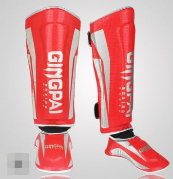 Muay Thai Leggings Sanda Fighting Shin Guards Boxing Thicken Fighting Gear Ankle Taekwondo Leg Guards