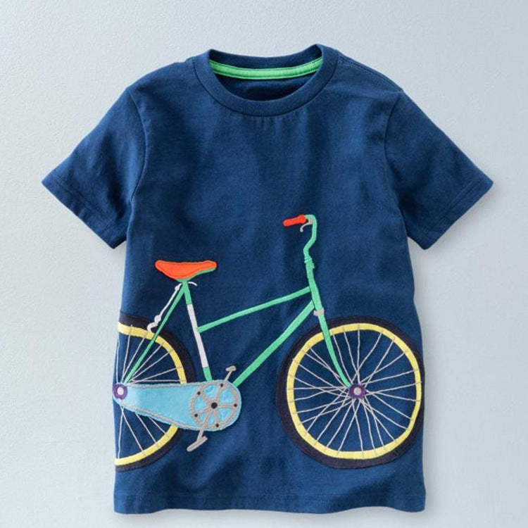 Pure cotton printed casual children's wear