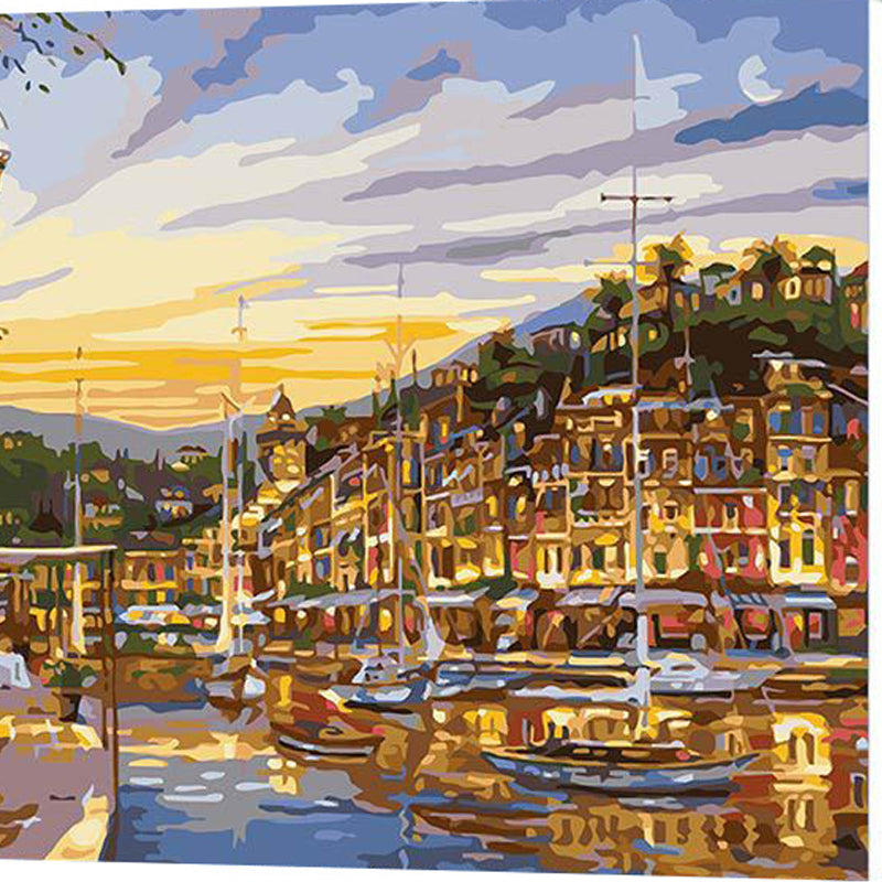 Night visit to Monaco decorative paintings