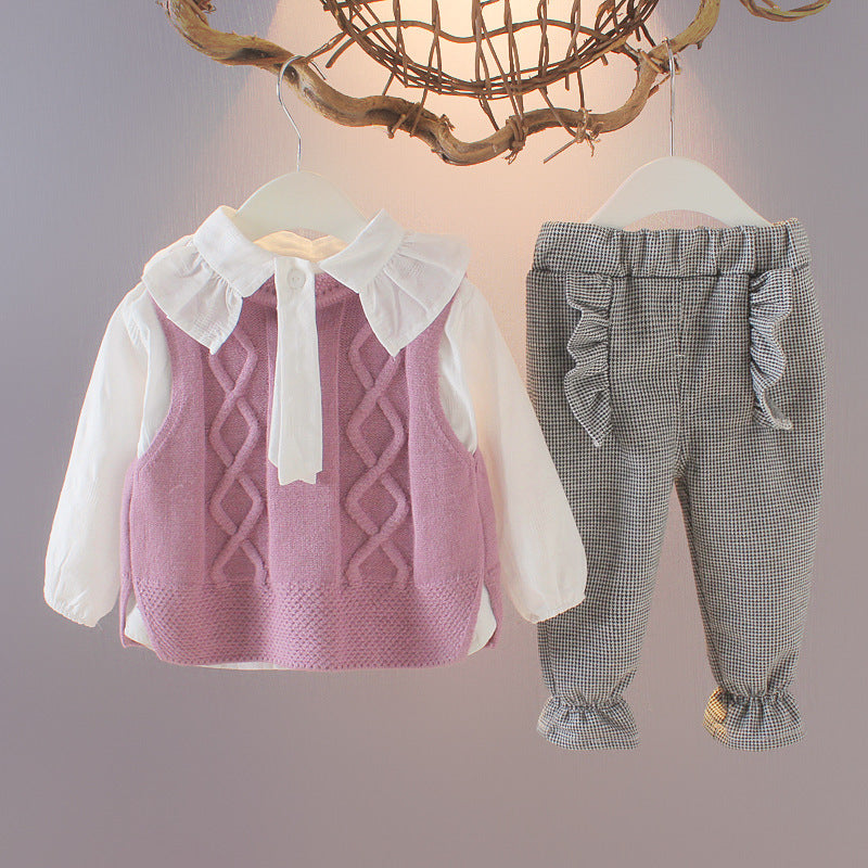 Female baby long sleeve suit