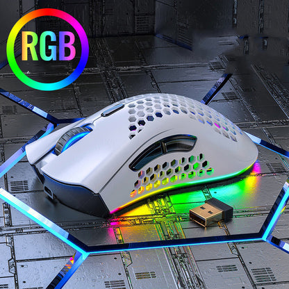 A3 Silent Wireless Rechargeable Hole Gaming Mouse