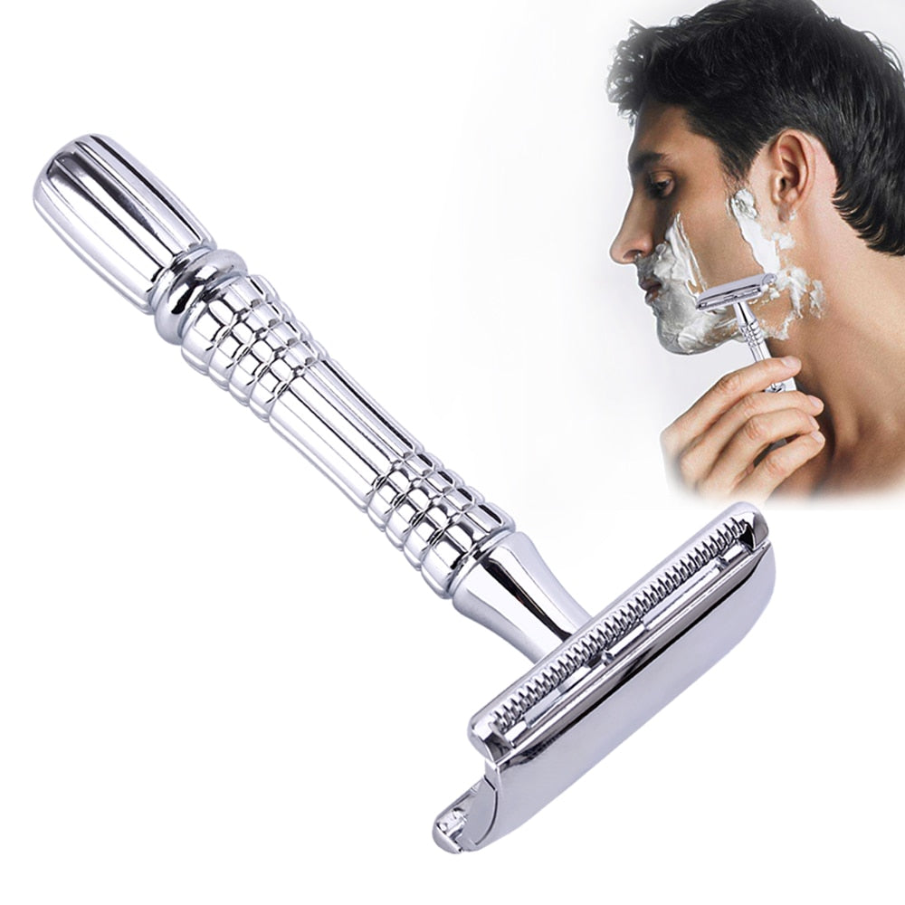 Safety Double Edge Razor For Men Shaving Set Knife Barber Straight Razor Men's Shaving Razor Blades Shaving Machine 