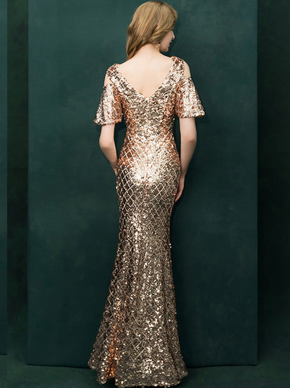 Sequin evening dress