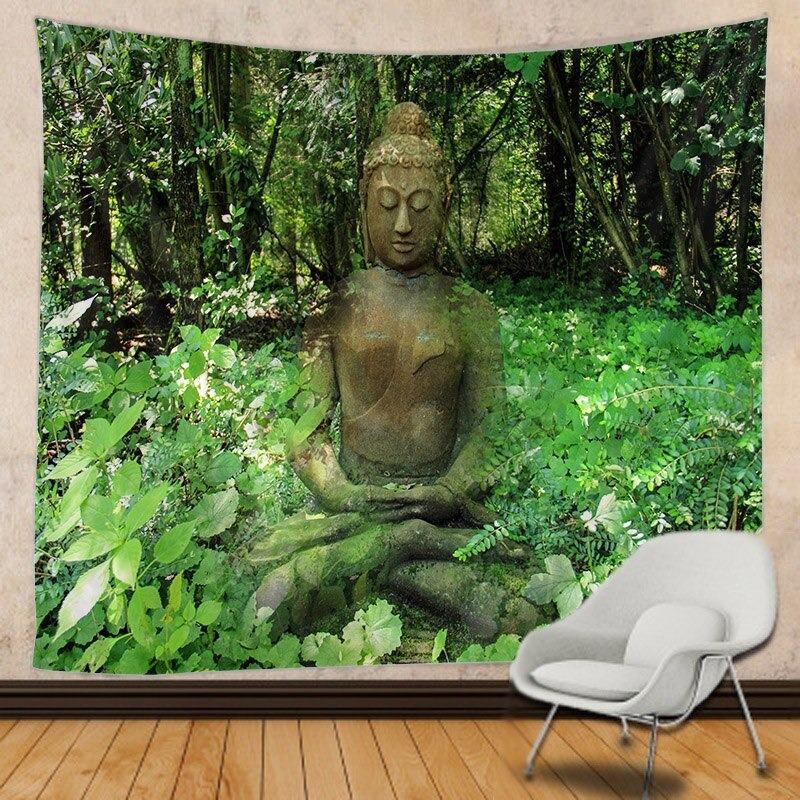 Buddha In The Forest Tapestry