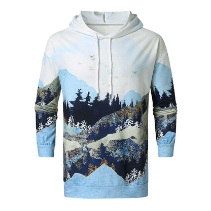 Printed Super Flexible Hoodie Casual Hoodie