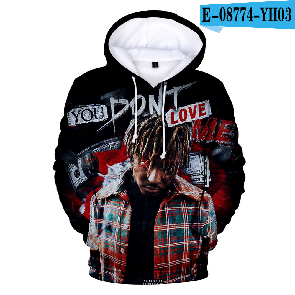 Hip-hop singer Juice Wrld 3D Hoodie