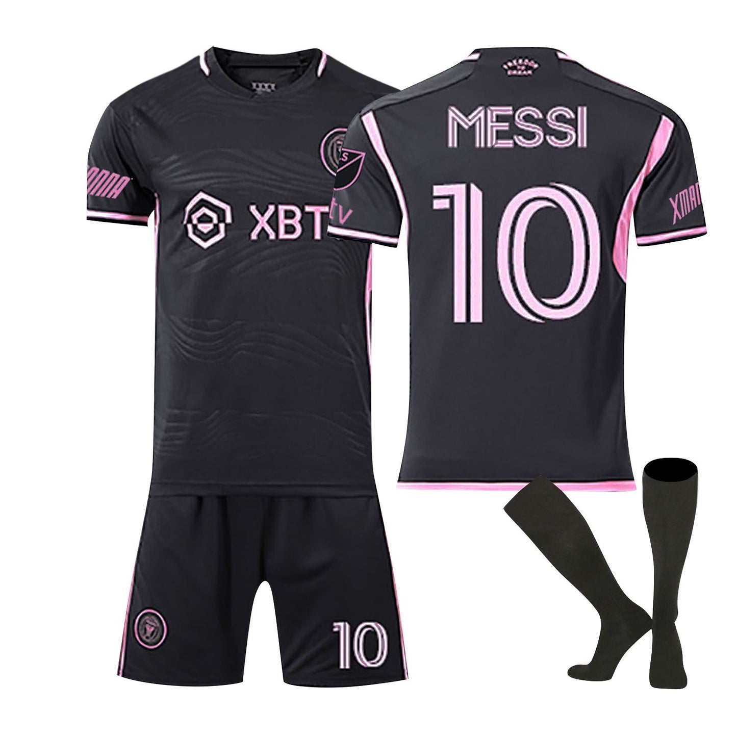 Inter Miami Messi No10 Football Kit Home Match Football Jersey Tracksuit Shirts Shorts And Socks Set For Kids And Men Kids Football Jersey Set Jerseys Sweat Suit Tracksuit Training Outfits