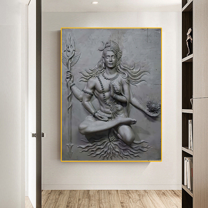 Statue Of Faith Carving Posters And Hanging Paintings Canvas Frameless