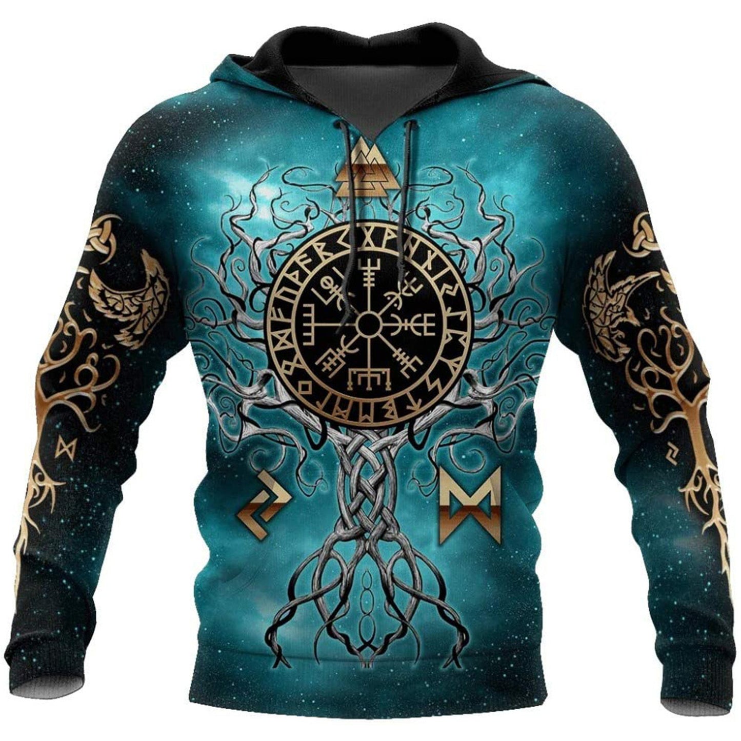 Viking 3D Digital Printing Sweatshirt Jacket