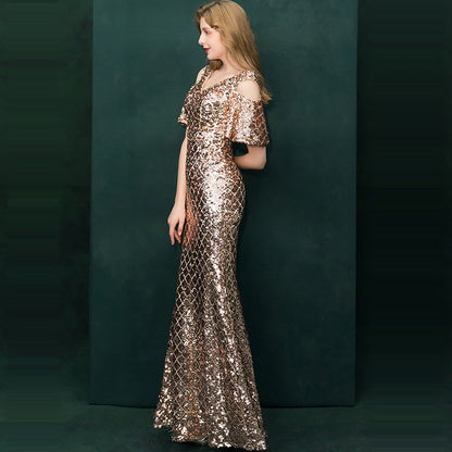 Sequin evening dress