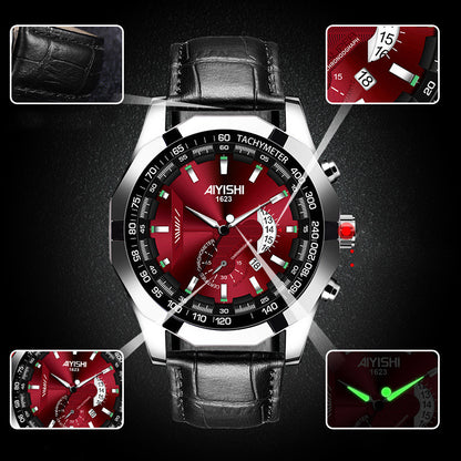 Luminous Waterproof Automatic Calendar Skeleton Watch