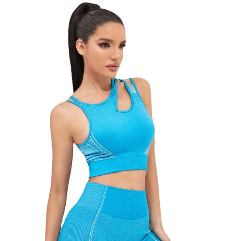 Yoga Fitness Knitted Nylon Quick-drying Breathable Exercise Running Clothes