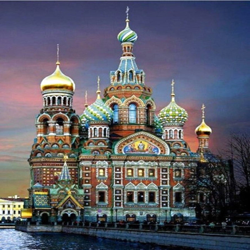 European architecture castle diamond painting