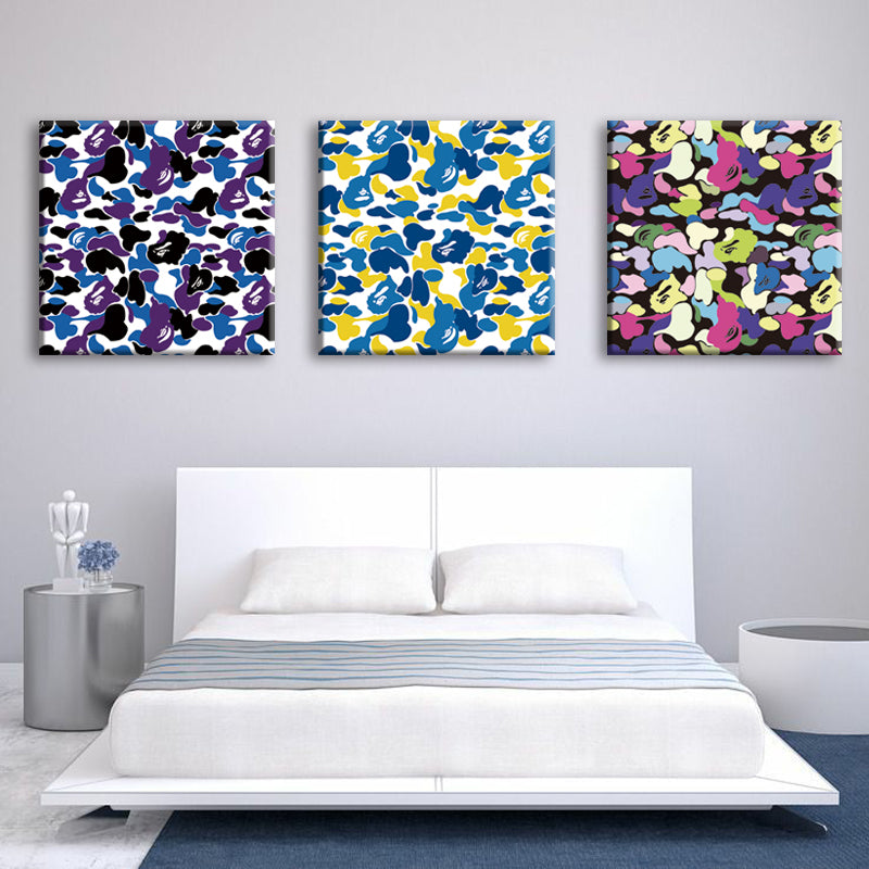 Trendy Camouflage Frameless Decorative Painting