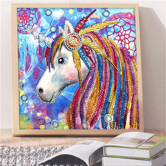 5D DIY diamond painting animal pattern shaped diamond cross stitch