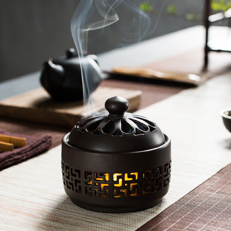 Incense burner ceramic creative night light