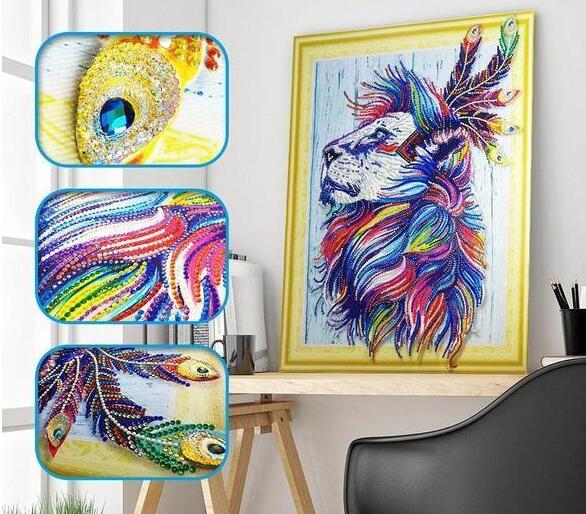 SPECIAL-SHAPED - THE Lion - DIAMOND PAINTING