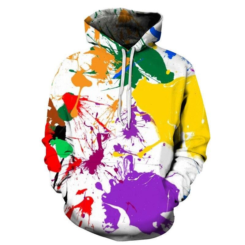 3D Spoof Smoking Male Hooded Sweater Creative Explosion Models Casual Men And Women Fashion Sweater