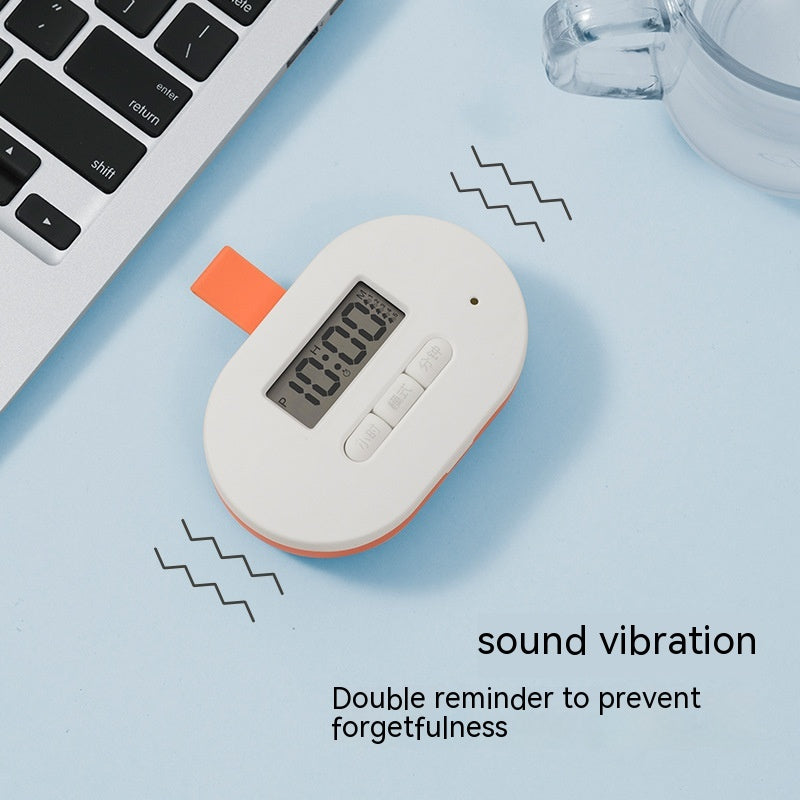 Electronic Pill Box Reminder Intelligent Timing Voice Portable 