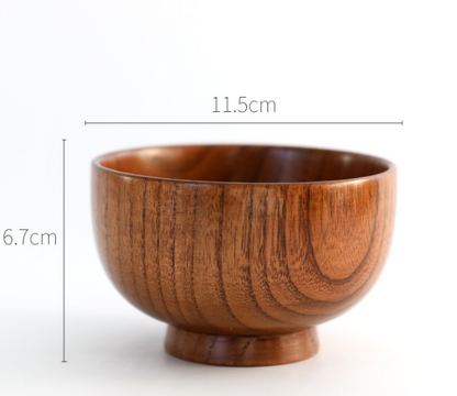 Wooden round wooden bowl