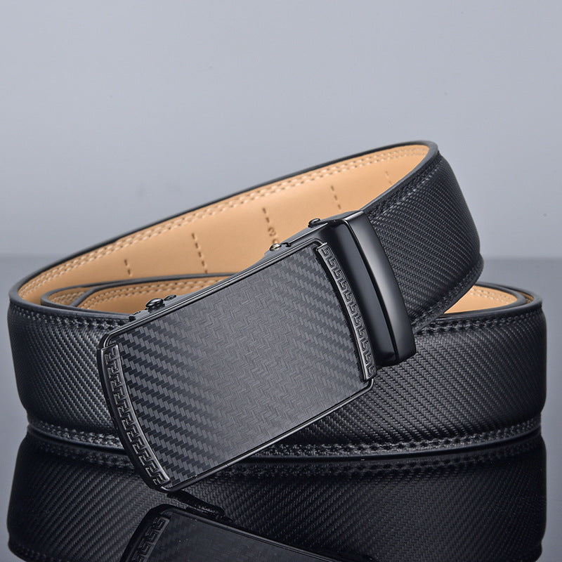 Men's Two-layer Cowhide Comfort Click Belt 