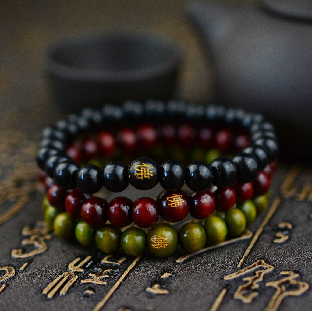 Wooden Bead 8MM Buddha Bead Bracelet