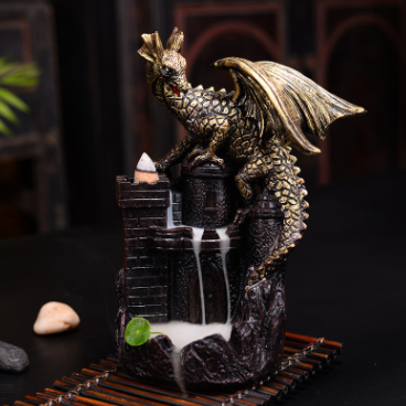 Dinosaur Castle Backflow Incense Burner