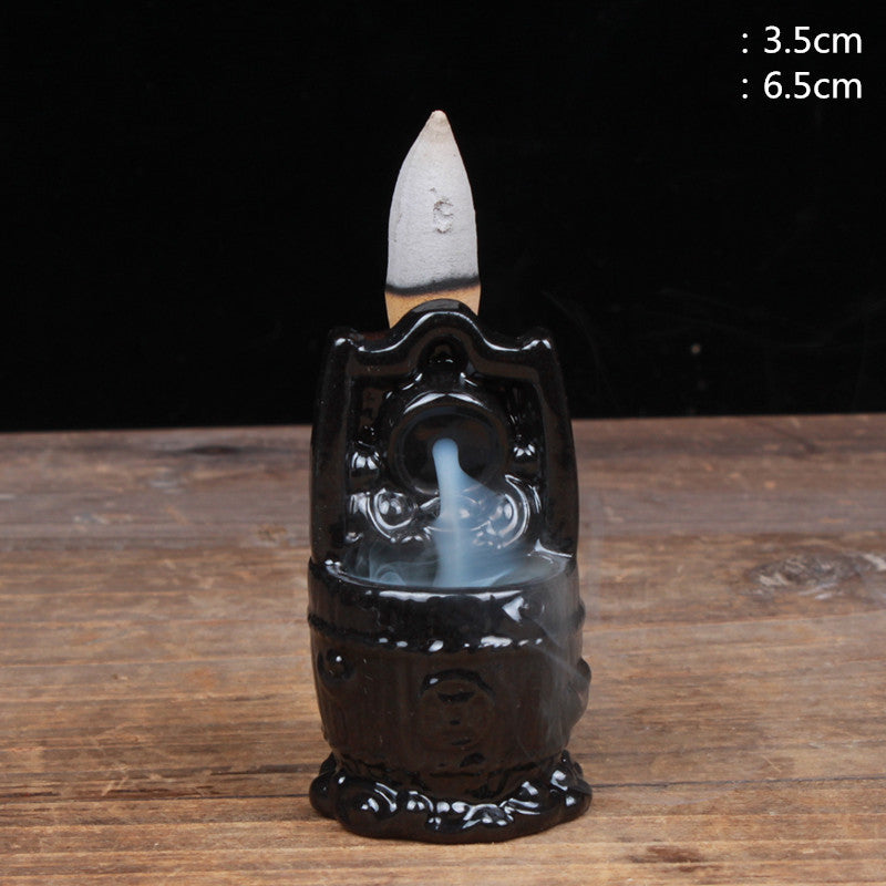 Mini Backflow Incense Burner Home Ceramic Incense Burner Desktop Decoration