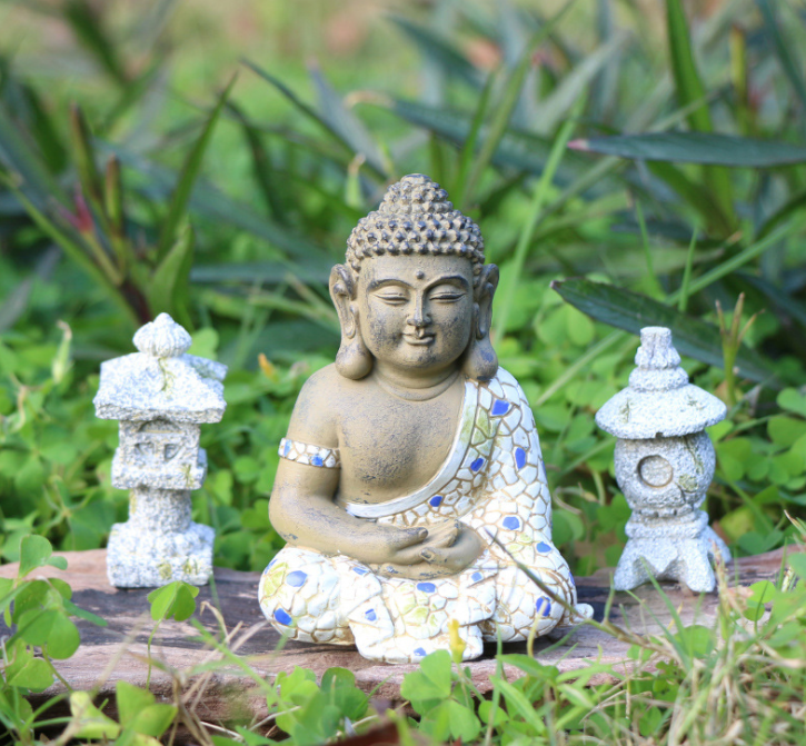 Fashionable Sleeping Buddha Decoration Garden Statue Crafts