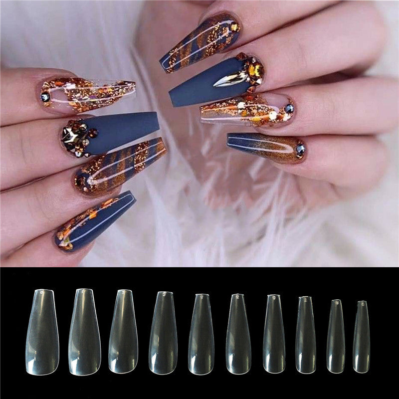 500 tablets of transparent natural color ballet fake nails