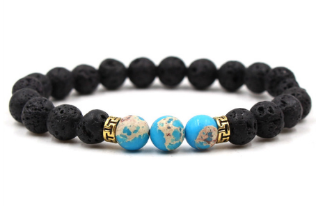 15 Colors Black Lava Stone Imperial Chakra Beads Essential Oil Diffuser Bracelet Balance Yoga Pulseira Feminina Buddha Jewelry